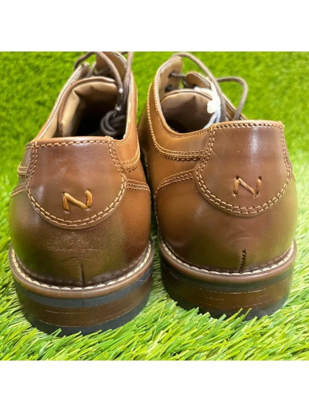 Nunn Bush Westwood Mens Size 10.5 Brown Classic Plain Toe Oxford Dress Shoes